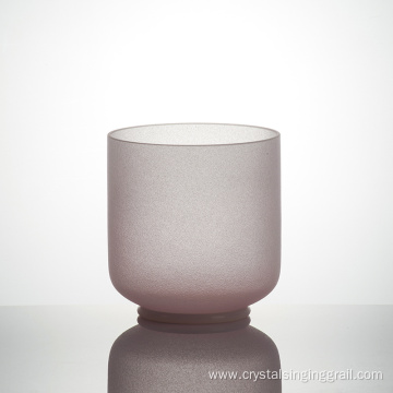 Q're pink crystal singing bowl